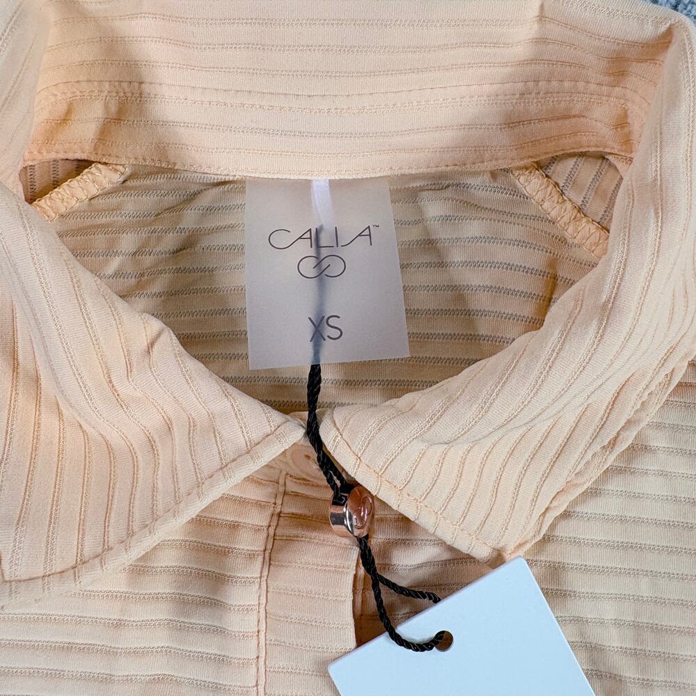 Calia NWT Women's Golf Renew Sleeveless Polo in Peach Sherbert Size XS - Picture 3 of 7